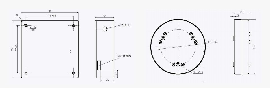 3-axis split type fiber optic gyroscope